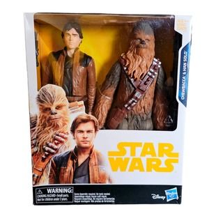 Disney Star Wars Han Solo Hero Series 2  Pack Han Solo & Chewbacca 10"